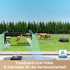 MOVA ViAX 250 Robotic Lawnmower Without Boundary Cable, Reception 250 m², AI-Assisted Car Mapping, U-shaped Tracks, Obstacle Avoidance Dual Vision, Better Edge Cut, for Complex Terrain, App Control
